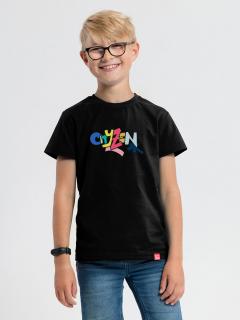 Detské tričko Matyáš čierne s potlačou Veľkosť: 128-134