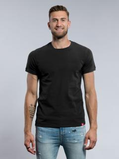 Pánske tričko DAVOS slim fit čierne Veľkosť: XL