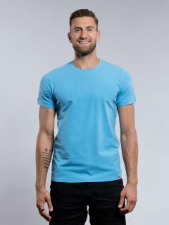 Pánske tričko DAVOS slim fit svetlo modré Veľkosť: XL