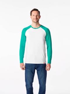 Pánske tričko FARGO biela/zelená Veľkosť: M