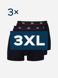 Triplepack pánskych boxeriek PUNO čierne - 3XL