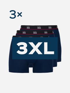 Triplepack pánskych boxeriek PUNO navy - 3XL