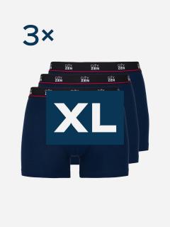 Triplepack pánskych boxeriek PUNO navy - XL