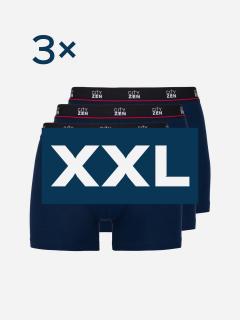 Triplepack pánskych boxeriek PUNO navy - XXL