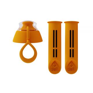 DAFI Náhradný filter 2 ks + viečko pre filtračnú fľašu oranžová (Dafi náhradné filtre pre filtračnú fľašu)