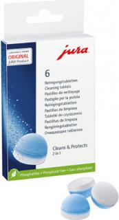 Jura čistiace tablety 6 ks (Tablety na čistenie kávovarov JURA, 6ks)