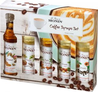 MONIN set sirupov do kávy 5x50ml (MONIN COFFEE BOX MINI 5× 0,05 l)