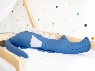 Bavlnený chránič do detskej postele DRÁČIK Zvoľte farbu: Modrá