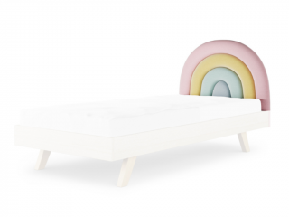 Čalúnené čelo RAINBOW v tvare dúhy Zvoľte farbu: Pastelová, Zvoľte rozmer: 120 cm