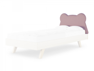 Čalúnené čelo TEDDY v tvare medvedíka Zvoľte farbu: Ružová, Zvoľte rozmer: 120 cm