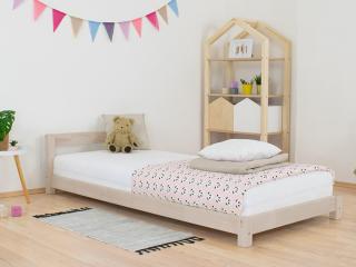 Detská jednolôžková posteľ s čelom DREAMY Zvoľte farbu hranolov: Béžová, Zvoľte farbu plôch: Béžová, Rozmer: 80x200 cm