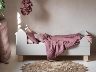 Detská jednolôžková posteľ s dvoma čelami BASIC Zvoľte farbu: Kašmírová, Zvoľte rozmer: 80x160 cm