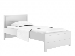 Drevená jednolôžková posteľ SIMONE 90x200 cm do detskej izby Zvoľte farbu: Biela