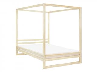 Dvojlôžková posteľ BALDEE Zvoľte farbu: Transparentná vosková lazura matná, Rozmer: 160 x 200 cm
