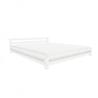 Dvojlôžková posteľ MODERN Zvoľte farbu: Bílá, Rozmer: 160 x 200 cm