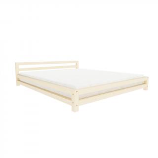 Dvojlôžková posteľ MODERN Zvoľte farbu: Nelakovaná, Rozmer: 160 x 200 cm