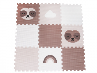 Hracia penová puzzle podlaha 9 dielov HNEDÝ LEŇOCHOD do detskej izby