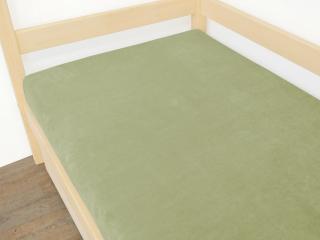 Jednolôžková prestieradlo z mikroplyšu Zvoľte farbu: Zelená, Zvoľte rozmer: 70 x 140 cm