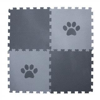 Penová puzzle podložka pre psov TLAPKA zo 4 podlahových dielov Zvoľte farbu: Šedá