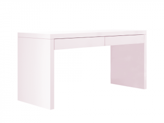 Písací stôl so šuplíkmi o šírke 160 cm SIMONE ružový