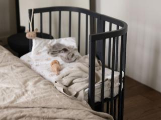 Prestaviteľná detská postieľka 7v1 Zvoľte farbu: Tmavosivá