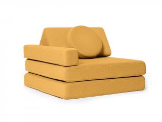 Rozkladacie penové kreslo ARMCHAIR Zvoľte farbu: Horčicová
