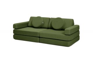 Skladací penový bunker SOFA MINI Zvoľte farbu: Tmavo zelená