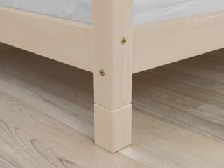 Súprava prídavných nôh postele FOOTS Zvoľte farbu: Béžová, Rozmer: 10 cm, Varianta: Pre postele o šírke 140 cm a viac (6 ks)