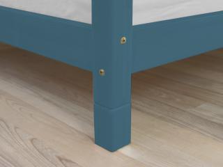 Súprava prídavných nôh postele FOOTS Zvoľte farbu: Petrolejová, Rozmer: 10 cm, Varianta: Pre postele o šírke 140 cm a viac (6 ks)