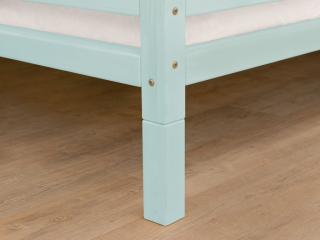 Súprava prídavných nôh postele FOOTS Zvoľte farbu: Svetlo modrá, Rozmer: 20 cm, Varianta: Pre postele o šírke 140 cm a viac (6 ks)