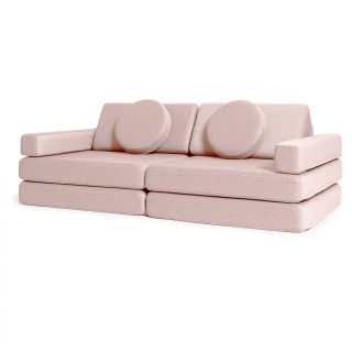 Veľký multifunkčný skladací bunker SOFA Zvoľte farbu: Púdrová