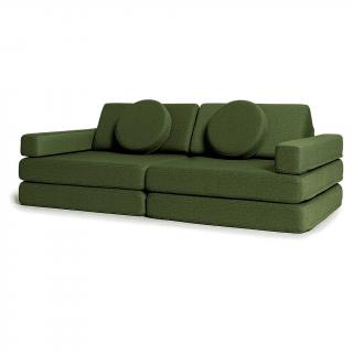 Veľký multifunkčný skladací bunker SOFA Zvoľte farbu: Tmavo zelená