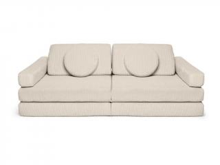 Veľký multifunkčný skladací bunker z menčestra SOFA PURE Zvoľte farbu: Krémová