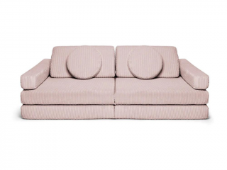 Veľký multifunkčný skladací bunker z menčestra SOFA PURE Zvoľte farbu: Svetlo ružová