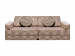 Veľký multifunkčný skladací bunker z menčestra SOFA Zvoľte farbu: Hnedá