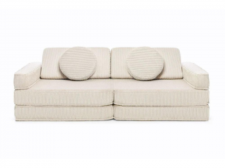 Veľký multifunkčný skladací bunker z menčestra SOFA Zvoľte farbu: Krémová