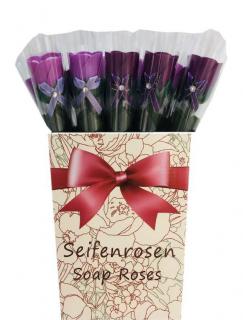 Accentra - Mydlová ruža na stonke  Mydlová ruža na stonke 1x4g Farba ruže: Tmavo fialová