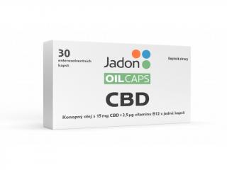 Jadon - Oil caps - konopný olej a vitamín B12  Konopný olej 15 mg + 30 kapsúl vitamínu B12