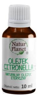 Natur Planet - Esenciálny  Citronellový olej  Citronellový olej 10 ml