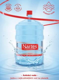 Pitná voda v bareloch Nartes 18,9L
