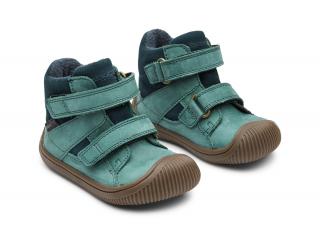 Topánky Walk Velcro TEX Petrol - Bundgaard Veľkosť: 21