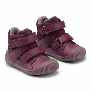 Topánky Walk Velcro TEX Plum - Bundgaard Veľkosť: 21