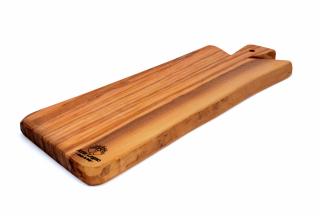 Hranatý lopár TOSCANA z olivového dreva Veľkosť: užší typ 43 x 13 x 1,8 cm