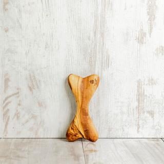OLIWOOD Drevená kosť z olivového dreva Veľkosť: 15 cm