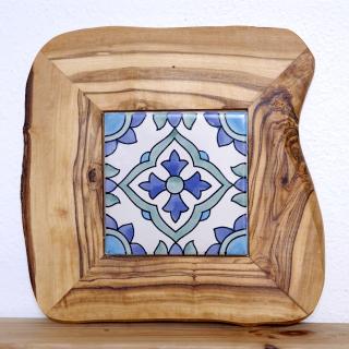 OLIWOOD Podložka drevo & keramika 20 x 20 cm Vzor: mediterran 3