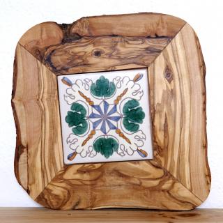 OLIWOOD Podložka drevo & keramika 20 x 20 cm Vzor: mediterran 4