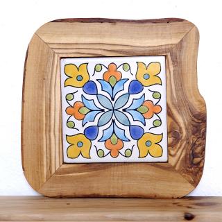 OLIWOOD Podložka drevo & keramika 20 x 20 cm Vzor: mediterran 5