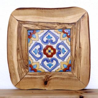 OLIWOOD Podložka drevo & keramika 20 x 20 cm Vzor: mediterran 6