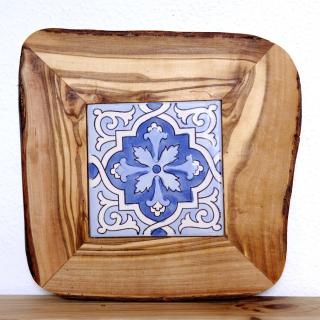 OLIWOOD Podložka drevo & keramika 20 x 20 cm Vzor: mediterran 9