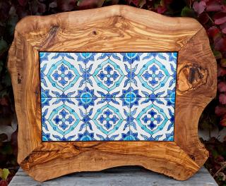 Podložka drevo + keramika 42 x 30 cm Vzor: mediterran 1